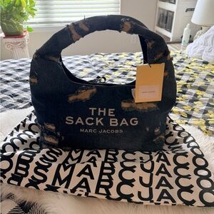 Marc Jacobs The Sack Bag Rugged Denim Large